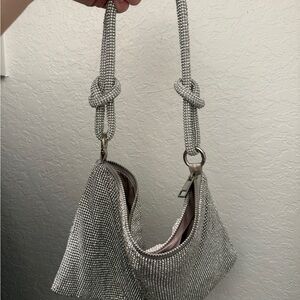 Cult Gaia Silver Rhinestine Bag Dupe